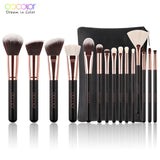 Docolor Rose Gold Makeup brushes set professional Synthetic Hair Foundation Powder Eyeshadow Make up Brush Blush