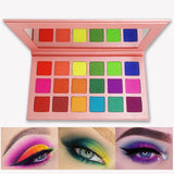 Summer Colorful Eyeshadow Palette Matte 18 Colors Shimmer Blendable Bright Eye Shadow Pallete Silky Powder Pigmented Makeup Kit