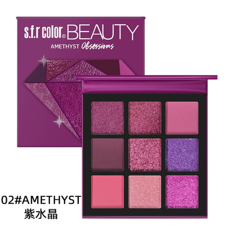 9 Color matte Eyeshadow Eye Makeup Waterproof Mineral Powder Shimmer Eye Shadow Make up Palette Cosmetics For Women