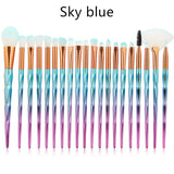 20PCS Unicorn Beauty Makeup Brushes Tool Set Blending Cosmetic  Powder Eye Shadow Brush