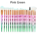 20PCS Unicorn Beauty Makeup Brushes Tool Set Blending Cosmetic  Powder Eye Shadow Brush