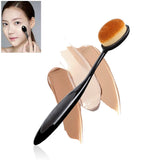 Women Makeup Brushes Soft Oval Cosmetic Makeup Toothbrush Pro Blush Face Powder Foundation Brush Makeup Tool