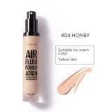 FOCALLURE New AIR FLUID FOUNDATION Professional Cosmetic Moisturizing Foundation Base Long Lasting Waterproof Women Makeup