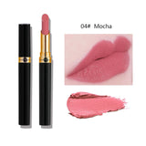 12 Colors Sexy Red Lipstick Waterproof Matte Velvet Lipstick Glossy Lip GlossLip Balm Lip Tint Women Fashion Makeup TSLM1