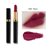 12 Colors Sexy Red Lipstick Waterproof Matte Velvet Lipstick Glossy Lip GlossLip Balm Lip Tint Women Fashion Makeup TSLM1