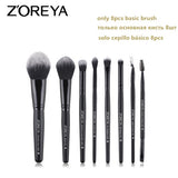 ZOREYA Make Up Brush Set 2/8/12pcs Delicate Makeup Brushes Powder Foundation Contour and Eye Brushes 2019 New Model