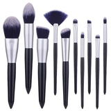 RANCAI 10pcs Hight Quality  Makeup Brushes Set Foundation Powder Blush Eyeshadow Sponge Brush Soft Hair Cosmetic Brushes Tools