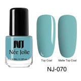 NICOLE DIARY 8ml  Nail Polish Matte varnish  Pink Blue Soak off Long Lasting Nail Art DIY Beauty Designs Varnish