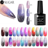 UR SUGAR Rainbow Thermal Color Changing Gel Nail Polish  Glitter Temperature Soak Off UV Gel Varnish 7.5ml Nail Art