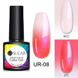 UR SUGAR Rainbow Thermal Color Changing Gel Nail Polish  Glitter Temperature Soak Off UV Gel Varnish 7.5ml Nail Art