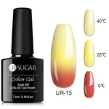 UR SUGAR Rainbow Thermal Color Changing Gel Nail Polish  Glitter Temperature Soak Off UV Gel Varnish 7.5ml Nail Art