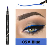 DNM 1Pcs Colorful Matte Liquid Eyeliner Pencil Waterproof Smudge-proof Pigment Party Blue White Eye Liner Cosmetic Tools TSLM2