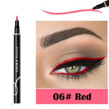 DNM 1Pcs Colorful Matte Liquid Eyeliner Pencil Waterproof Smudge-proof Pigment Party Blue White Eye Liner Cosmetic Tools TSLM2