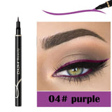 DNM 1Pcs Colorful Matte Liquid Eyeliner Pencil Waterproof Smudge-proof Pigment Party Blue White Eye Liner Cosmetic Tools TSLM2