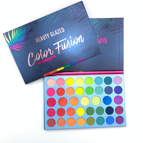 Beauty Glazed 39 Colors Glitter Matte Eyeshadow Palette Fluorescent Rainbow Disk Highlight Eyeshadow Palette maquillage TSLM2