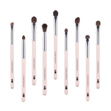 MyDestiny 9pcs professional Natural pony hair makeup brushes set-Eye Shadow&Eye brow&Nasal Shadow&Blending&Concealer&eyeliner