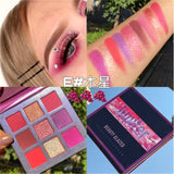 BEAUTY GLAZED NEON Eyeshadow Palette Holographic Shiny Matte Glitter Pigment Eye Shadow Pallete Metallic Diamond Makeup Palette