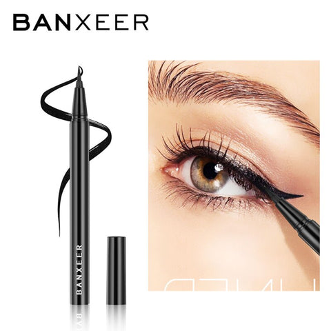 BANXEER Waterproof Eyeliner Classic Black Eyeliner Pen Waterproof Long Lasting Eye liner Cosmetic Beauty Eye Makeup For Women