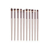 10pcs/set Champagne makeup brushes set for cosmetic foundation powder blush eyeshadow kabuki blending make up brush beauty tool