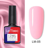 LEMOOC 12ml Nail Gel Polish  Colorful Semi Permanent Soak Off UV Gel Varnish for Nail Art Design varnish Base Top Coat Need