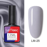 LEMOOC 12ml Nail Gel Polish  Colorful Semi Permanent Soak Off UV Gel Varnish for Nail Art Design varnish Base Top Coat Need