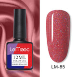 LEMOOC 12ml Nail Gel Polish  Colorful Semi Permanent Soak Off UV Gel Varnish for Nail Art Design varnish Base Top Coat Need