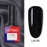 LEMOOC 12ml Nail Gel Polish  Colorful Semi Permanent Soak Off UV Gel Varnish for Nail Art Design varnish Base Top Coat Need