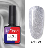 LEMOOC 12ml Nail Gel Polish  Colorful Semi Permanent Soak Off UV Gel Varnish for Nail Art Design varnish Base Top Coat Need