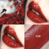 1Pc Mirror Surface Lip Gloss Tint Lips Makeup 6 Colors Liquid Lipstick Lasting Moisturizing Non-stick Cup Lip Glaze TSLM2