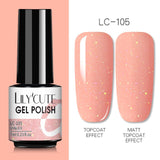 LILYCUTE 7ml  Glitter UV Gel Nail Polish Glitter Sequins Soak Off Gel Varnish Colorful Nail Gel Polish DIY Nail Art