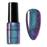 NICOLE DIARY Magnetic Nail Polish  Colorful Sequins Soak Off Nail Art Polish varnish Varnish Nail Designs DIY 6ml