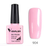 7.5ml VENALISA Nail Gel Polish High Quality Nail Art Salon 60 Colors Soak off UV LED Nail Gel Varnish Camouflage Color Lacquer