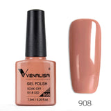 7.5ml VENALISA Nail Gel Polish High Quality Nail Art Salon 60 Colors Soak off UV LED Nail Gel Varnish Camouflage Color Lacquer