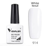 7.5ml VENALISA Nail Gel Polish High Quality Nail Art Salon 60 Colors Soak off UV LED Nail Gel Varnish Camouflage Color Lacquer