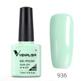 7.5ml VENALISA Nail Gel Polish High Quality Nail Art Salon 60 Colors Soak off UV LED Nail Gel Varnish Camouflage Color Lacquer