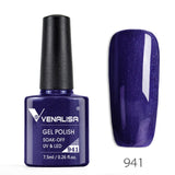 7.5ml VENALISA Nail Gel Polish High Quality Nail Art Salon 60 Colors Soak off UV LED Nail Gel Varnish Camouflage Color Lacquer