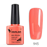 7.5ml VENALISA Nail Gel Polish High Quality Nail Art Salon 60 Colors Soak off UV LED Nail Gel Varnish Camouflage Color Lacquer