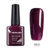 7.5ml VENALISA Nail Gel Polish High Quality Nail Art Salon 60 Colors Soak off UV LED Nail Gel Varnish Camouflage Color Lacquer