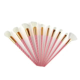 10pcs Unicorn Makeup Brushes Sets Maquiagem Foundation Powder Cosmetic Blush Eyeshadow Women Beauty Glitter Make Up Brush Tools