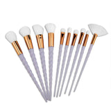 10pcs Unicorn Makeup Brushes Sets Maquiagem Foundation Powder Cosmetic Blush Eyeshadow Women Beauty Glitter Make Up Brush Tools