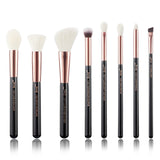 Jessup Makeup brushes set Rose Gold / Black Foundation Powder Eyeshadow Make up Brush 6pcs-25pcs