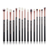 Jessup Makeup brushes set Rose Gold / Black Foundation Powder Eyeshadow Make up Brush 6pcs-25pcs