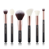 Jessup Makeup brushes set Rose Gold / Black Foundation Powder Eyeshadow Make up Brush 6pcs-25pcs