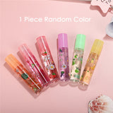 Colorless Lip Plumper Oil Color Sexy Cute Fruit Lip Balm Liquid Lipstick Waterproof Moisturizing Plumper lip Oil Women Lip Gloss