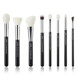 Jessup Makeup brushes set Black/Silver Professional with Natural Hair Foundation Powder Eyeshadow Make up Brush Blush 6pcs-25pcs