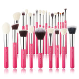 Jessup Rose-carmin/Silver Makeup brushes set Beauty Foundation Powder Eyeshadow Make up Brush 6pcs-25pcs Natural-synthetic hair