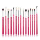 Jessup Rose-carmin/Silver Makeup brushes set Beauty Foundation Powder Eyeshadow Make up Brush 6pcs-25pcs Natural-synthetic hair