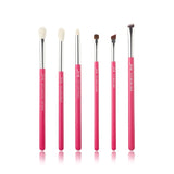 Jessup Rose-carmin/Silver Makeup brushes set Beauty Foundation Powder Eyeshadow Make up Brush 6pcs-25pcs Natural-synthetic hair