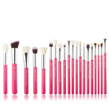 Jessup Rose-carmin/Silver Makeup brushes set Beauty Foundation Powder Eyeshadow Make up Brush 6pcs-25pcs Natural-synthetic hair