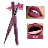 Lips Lipliner Lip Pencil Pen 2 In 1 Waterproof Lipstick Cosmetics Lasting Lip Liner Cosmetic Makeup Cosmeticos Cosmetiquera TSLM